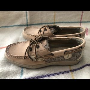 Used Sperry Top Slider Brown Womens size 4
